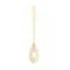 Conjunto de utensílios de cozinha em silicone branco leitoso estilo nórdico, resistente ao calor, antiaderente, inclui espátula, concha de sopa de silicone e escumadeira para culinária caseira