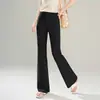 Pantalones Acampanados para Mujer, de Cintura Alta, Adelgazantes, Adecuados para Verano, Delgados, Primavera/Verano 2026, Pantalones Amarillos para Mujer, de Cintura Alta, Elásticos, Pantalones Ligeramente Acampanados