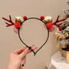Pinzas para el Cabello de Navidad Diademas Pinzas para Niñas Fiesta Ambiente de Adulto Diademas Lindas Pinzas para el Cabello de Cuernos Accesorios