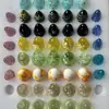 Huevos de Pascua de Vidrio Hechos a Mano, Adornos de Huevo Creativos, Cuentas Sueltas, Bolas de Vidrio Hechas a Mano, Cuentas de Vidrio, Cuentas de Vidrio Transparentes