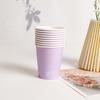 Vasos de Papel Desechables Transfronterizos para Decoración del Hogar y Restaurante, En Stock, Engrosados, Coloridos, Vasos de Agua para Negocio Mayorista Comercial