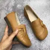 Otoño 2026 Nuevo Estilo Zapatos Planos para Mujer sin Cansancio, Mocasines sin Cordones, Suela Suave, Piel Suave, Cómodos para el Pie, Ajuste Profundo, Punta Cuadrada, Suela Plana