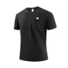 Procesamiento PersonalizadoCamiseta Pulóver Casual de Verano para Hombre, Holgada, Manga Corta, Color Sólido, con Logo, Popular en Plataformas de Comercio Electrónico Transfronterizo