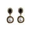 Pendientes de perlas estilo Palacio vintage para mujer, moda coreana estilo ins, sensación de alta gama, pendientes antiguos, pin de plata al por mayor