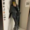 Ropa de Maternidad de Moda para Otoño e Invierno: Pantalones de Lana Ajustados de Cintura Alta que Soportan el Vientre para Mujeres Petites, Versátiles Pantalones Bootcut de Maternidad