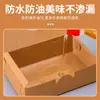 Caja de Embalaje de Papel Kraft Caja de Papel Kraft a Prueba de Aceite Caja de Pollo Frito Estilo Coreano Caja Desechable Comercial Taket Box