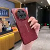 Funda de Teléfono Móvil Adecuada para Huawei Mate70Rs Estilo Chino Piel Patrón de Dragón Mate60Pro Tacto Piel Anti-Caída Cubierta Protectora