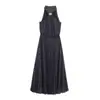 Moda europea y americana transfronteriza ZA, el vestido de lunares ajustado con cuello halter más vendido y de moda en AliExpress