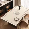 Manteles con un Toque de Lujo Ligero y de Gama Alta, Manteles para Mesa de Café Estilo Moderno Francés, Resistentes al Desgaste, Impermeables, a Prueba de Aceite, Lavables, Resistentes a Manchas, Manteles Aislantes del Calor