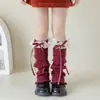 Calcetines para niños 2026 otoño nuevo calcetines con borde de encaje y lazo calcetines de montón multicolor lindos para niñas