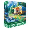 Puzle de 1000 piezas Sakura Town Fabricante Popular Transfronterizo Alta Dificultad Alivio del Estrés Juguete Educativo para Niñas Regalo de Cumpleaños