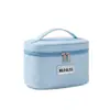 Necessaire Personalizada Estilo Coreano Fresca e Fofa, Necessaire Multifuncional com Divisórias, Bolsa de Armazenamento Portátil de Grande Capacidade