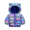 2026 Nuevas Chaquetas de Algodón con Relleno de Plumón Coloridas para Otoño e Invierno para Bebés y Niños Pequeños, Lindos Abrigos de Algodón con Diseño de Orejas para Niños y Niñas, Ropa Infantil