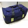 Nova Bolsa Frontal com Design de Chama Azul Profundo, Mochila para Jovens, Bolsa Vertical para Treino, Mochila Resistente à Água de Cor Sólida do Corpo de Bombeiros