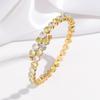 Pulsera de moda transfronteriza pulsera de joyería para mujer pulsera acero inoxidable con taladro hueco hebilla de acero titanio joyería simple coreana