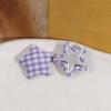 Pequeño Tela Fresca Patrón Cuadros Combinación de Colores Estrella de Cinco Puntas Botón Metálico Parche DIY Joyería Accesorios para Mujer Materiales Venta al por Mayor