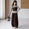 Conjunto de Ropa de Otoño Nuevo para Niñas 2026, Moda Infantil Casual Elegante Falso Dos Piezas Moda Ropa de Otoño para Niñas Tendencia