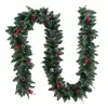 Fabricante Original Navidad Ratán Festivo Supermercado Decorativo Ratán Colgante Frutas Rojas y Piñas Ratán Mixto PVC+PE