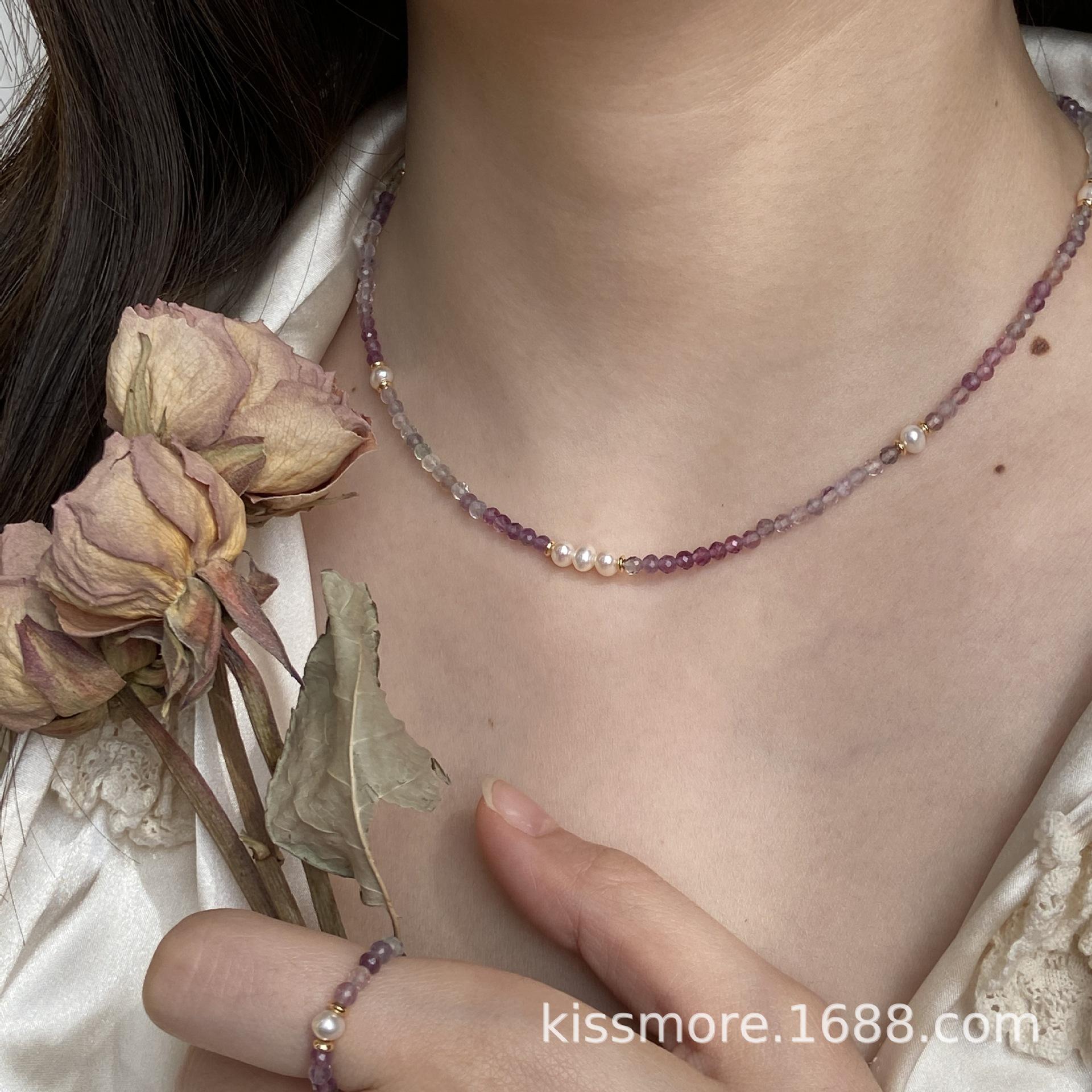 小颗紫色萤石间隔珍珠项链20.jpg