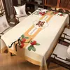 Mantel Estilo Chino Nuevo, Impermeable, Resistente al Aceite, Resistente al Calor, Lavable, Tacto de Lujo de Gama Alta, Mantel Aislante para Mesa de Centro de Uso Doméstico