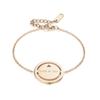 Pulsera Popular Transfronteriza de Diamantes Reales para Mujer, Pulsera de Estrella de Alta Gama, Moderna y Versátil, Pulsera de Acero Inoxidable que No se Desvanece al por Mayor