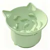 Tazón de Silicona para Gatos de Alimentación Lenta con Ventosa, Tazón Desmontable Anti-Atragantamiento para Gatos, Diseño de Boca Inclinada Elevada para Protección del Cuello, Adecuado para Gatitos y Gatos Adultos, Disponible para Venta al por Mayor
