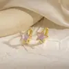 Pendientes geométricos huecos de estrella europeos y americanos, nicho retro, diseño versátil de moda transfronteriza, ear cuffs de círculo geométrico para mujer
