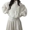 Gabardina de Encaje Bordado de Alta Gama de Nicho para Mujer de Dongdaemun, Corea