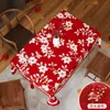 Mantel Festivo Rojo de Gama Alta Mantel de Año Nuevo Luz de Bendición Mantel de Mesa de Café de Lujo Ligero Mantel Impermeable para Ambiente