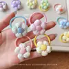 Nuevas Gomas para el Cabello Dulces Florales Estilo Coreano Set de Tela para Niños, Pinzas para el Fleco Lateral, Bandas Elásticas para el Cabello de Bebé para Niñas