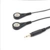 Línea de Botones de Fisioterapia Personalizada Audio 3.5 Electrodo 4.0 Hebilla Hembra Línea de Fisioterapia Uno a Dos Alambre de Parche de Botones