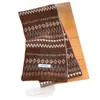 Bufanda de Mezcla de Lana Suave y Cera Azul Marino Atmósfera Invernal Aclaradora Bufanda Corta Cálida Estilo Fair Isle para Mujer Otoño e Invierno