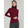 2026 Nuevo Suéter de Punto de Color Sólido de Cuello Alto y Manga Larga para Mujer para Otoño e Invierno, Ropa de Trabajo Elegante, Corte Ajustado, Top de Lana Adelgazante