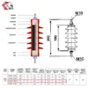 Aretor de Descarga Atmosférica de Óxido de Zinco de Cinco Trilhões HY5WS-17/50Q Aretor de Descarga Atmosférica Composto de Alta Tensão com Tipo de Distribuição de Linha de Cabo 10KV
