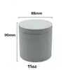 Latas Redondas para Velas en Stock, Impresión a Doble Cara, Latas de Hojalata de 8/11 oz para Velas Aromáticas y Té