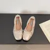 Zapatos planos de suela blanda para primavera y otoño, punta cuadrada, estilo coreano, simples, nuevos 2026, sin cordones, con lazo y corte bajo, zapatos perezosos