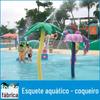 Fornecimento Direto da Fábrica Brinquedo de Água de Verão ao Ar Livre Concha de Flor Coqueiro Spray de Água Parque Aquático Infantil Instalações de Diversão
