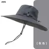 Sombrero de Pescador de Verano con Protección Solar para Montañismo para Hombre, Sombrero para Exteriores con Ala Ancha para Pesca en Verano