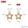 YT003 pingente de estrela de cinco pontas com marcas de pockmark diy acessórios de joias em liga de zinco pingente para pulseira corrente de suéter fornecimento direto da fábrica