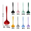 Conjunto de Utensílios de Silicone para Cozinha 10 Peças em Estoque Espátula para Grudar Panelas, Espátula de Cozinha Doméstica Resistente a Altas Temperaturas, Espátula para Fritar, Concha de Sopa, Escorredor, Colher de Arroz
