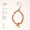Estilo Zen semente de maracujá cordão de celular estilo étnico retro borla de rudraksha estilo bolsa da sorte cordão de celular curto