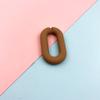 Accesorios para joyería DIY 40 * 24 mm goma acrílico hebilla de cadena abierta en forma de U cadena cadena de máscara cadena de bolsa