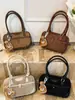Bolso Cruzado Retro Casual Transfronterizo 2025 Nuevo Moda Maillard Versátil Bolso Cruzado Estilo Coreano Bolso de Gama Alta para Mujer