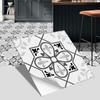 Pegatinas de suelo de baldosas de estilo europeo portugués transfronterizo para decoración de suelo de baño y dormitorio, pegatinas de pared esmeriladas gruesas, autoadhesivas e impermeables