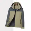 Chaqueta de Trabajo Impermeable a Prueba de Viento para Exteriores Personalizada Tres en Uno con Logo Impreso Bordado de Bloques de Color de Alta Calidad