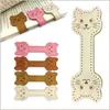 Marcador magnético de piel sintética para gato, marcador magnético de cuero, forma de cara de gato linda, clip magnético de cuero para libro, marcador