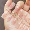 Unhas Vestíveis de Tamanho para Manicure, Unhas Prontas, Unhas Pré-Fabricadas, Unhas Blush, 30 Adesivos, Unhas Postiças Feitas à Mão, Unhas de Selagem