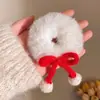 Diadema de Lazo de Lana para Niños, Lindo Elástico de Peluche para Cola de Caballo, Goma Elástica Hecha a Mano DIY, Accesorios para el Cabello de Niña