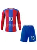 2026 Uniforme de Fútbol de Manga Larga Transfronterizo para Niños Conjunto de Jersey de Miami para Estudiantes de Primaria y Secundaria Uniforme de Equipo de Entrenamiento de Competición Venta al por Mayor