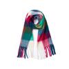 Cachecol de Cashmere Grosso com Franjas Longas e Xadrez Europeu e Americano Novo Outono e Inverno Cachecol Xale Fabricante Amazon